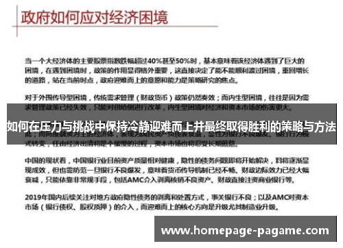 如何在压力与挑战中保持冷静迎难而上并最终取得胜利的策略与方法